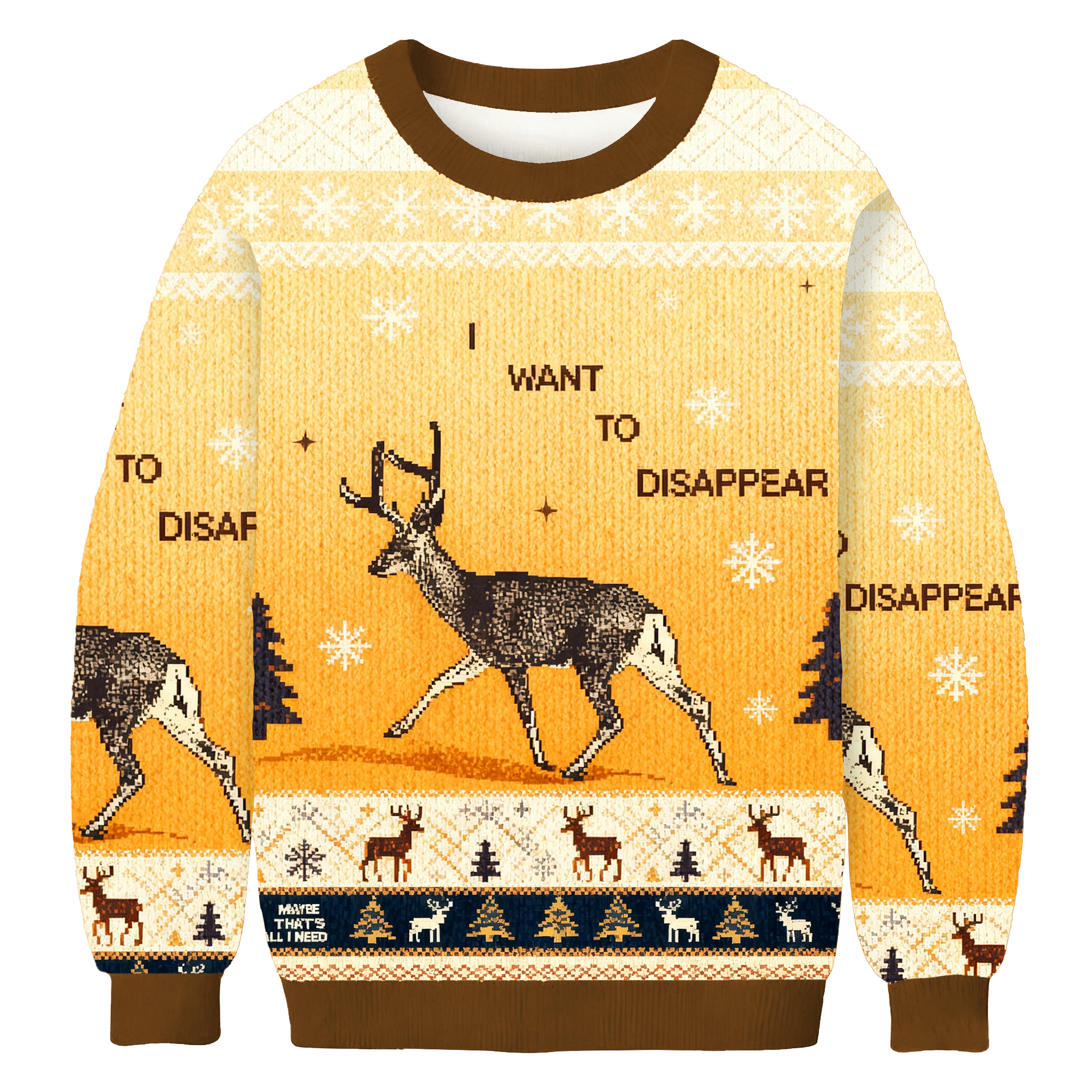 I Want To Transform Into A Deer Ugly Sweatshirt