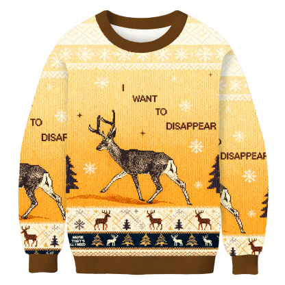 I Want To Transform Into A Deer Ugly Sweatshirt