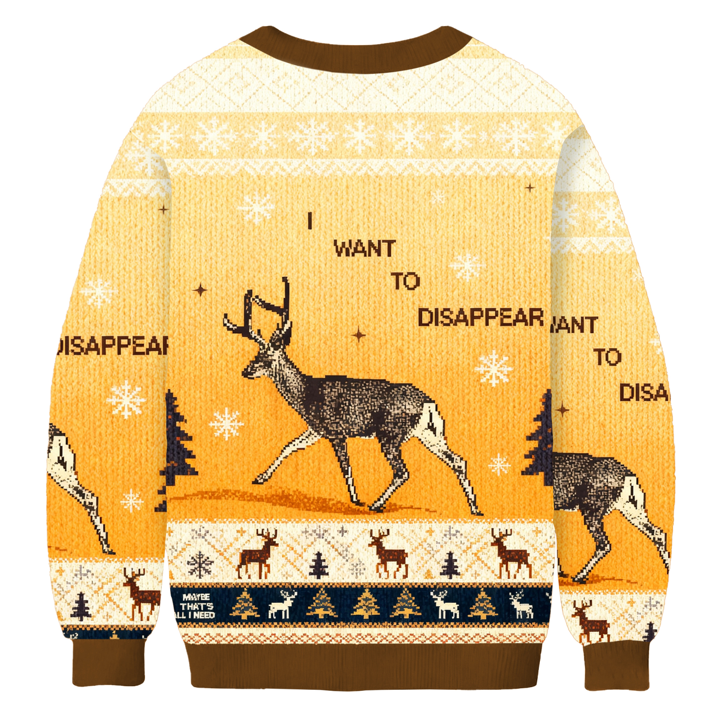 I Want To Transform Into A Deer Ugly Sweatshirt
