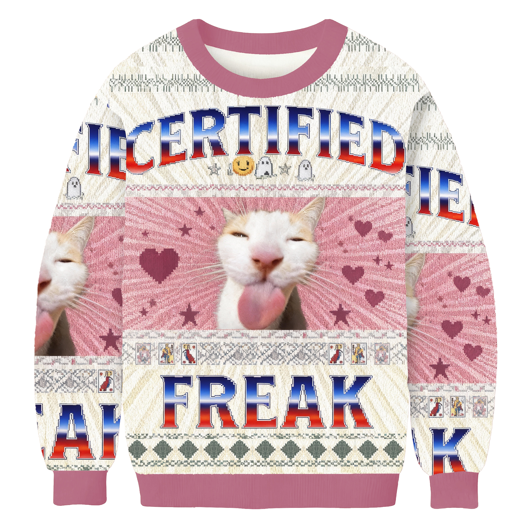 Certified Freak Christmas Ugly Sweatshirt