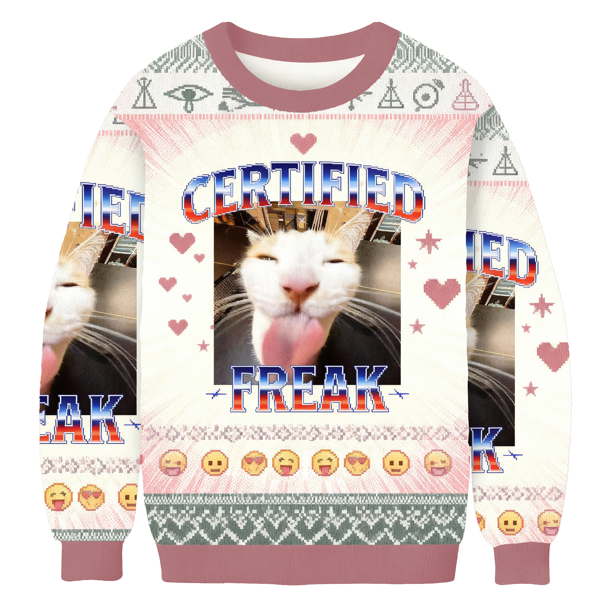 Certified Freak Christmas Ugly Sweatshirt