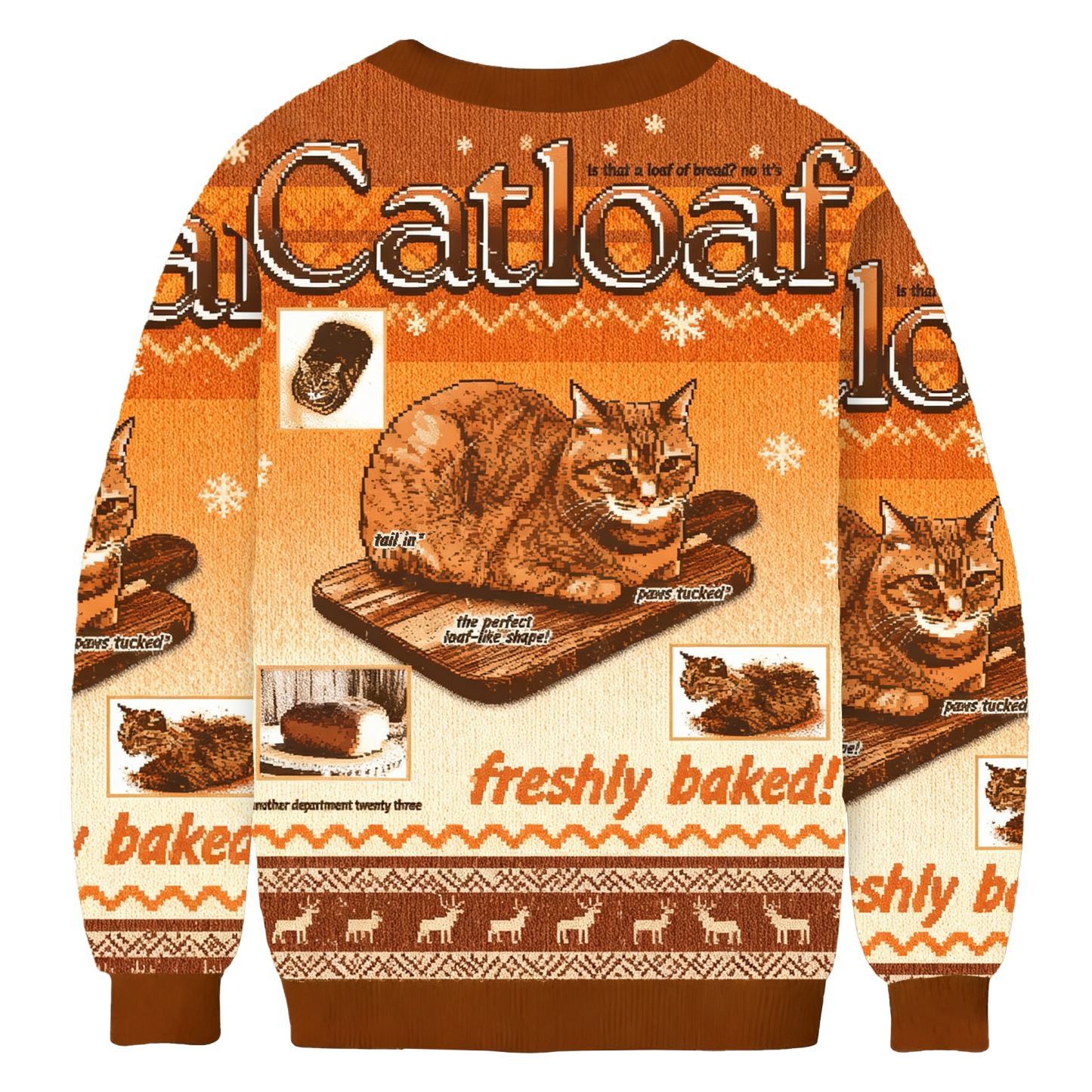 Freshly Baked Cat Loaf Ugly Sweatshirt