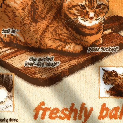 Freshly Baked Cat Loaf Ugly Sweatshirt