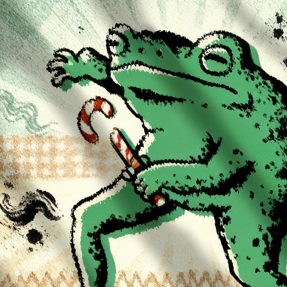 I Beg To Differ Funny Frog Christmas Ugly Sweatshirt