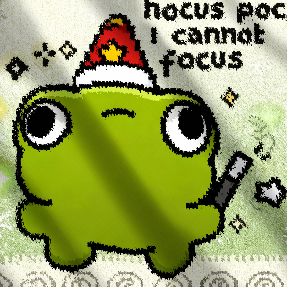 Hocus Pocus I Cannot Focus Funny Frog Ugly Sweatshirt