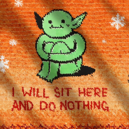 Goblin’s Choice Fatigue: “I’ll Just Sit Here” Ugly Sweatshirt