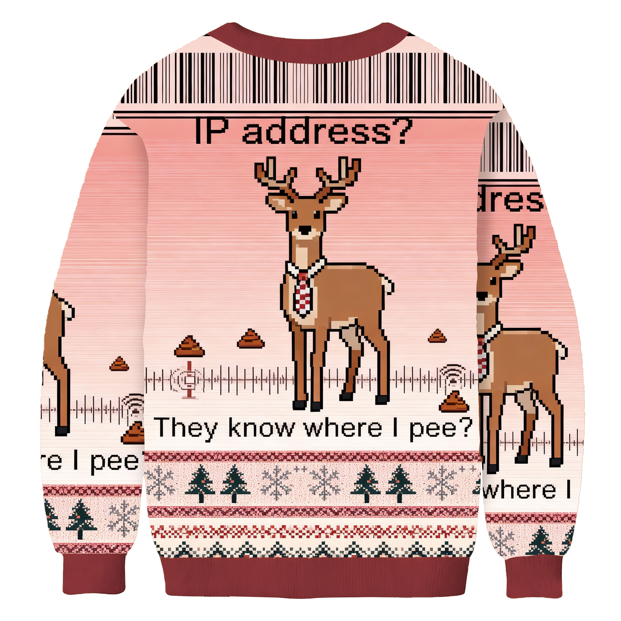 They Know Where l Pee Christmas Ugly Sweatshirt