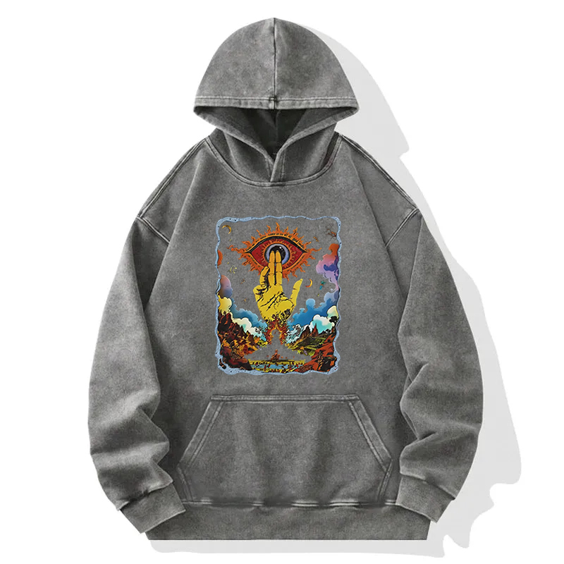 The Hand of Insight Washed Hoodie
