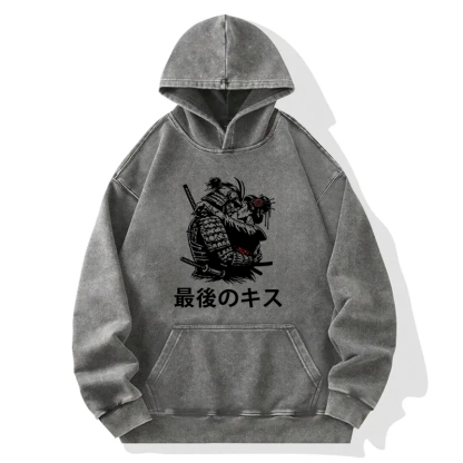 Samurai Last Kiss Washed Hoodie