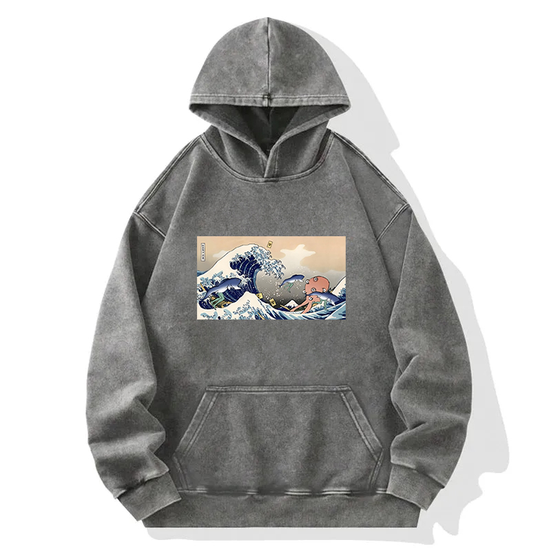 Organisms Contaminated By Nuclear Wastewater Washed Hoodie