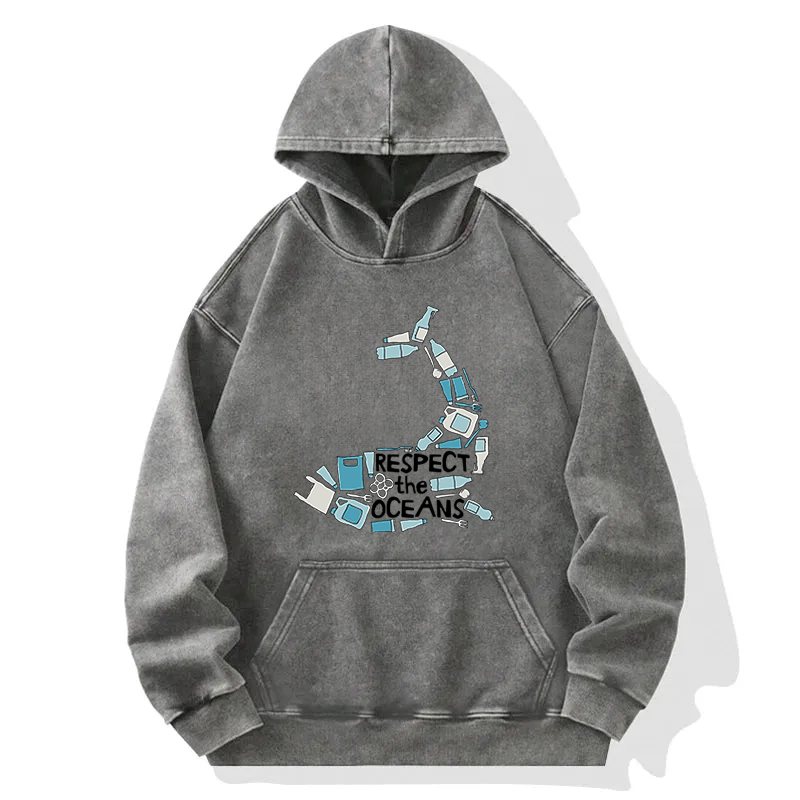 Respect the Oceans Washed Hoodie