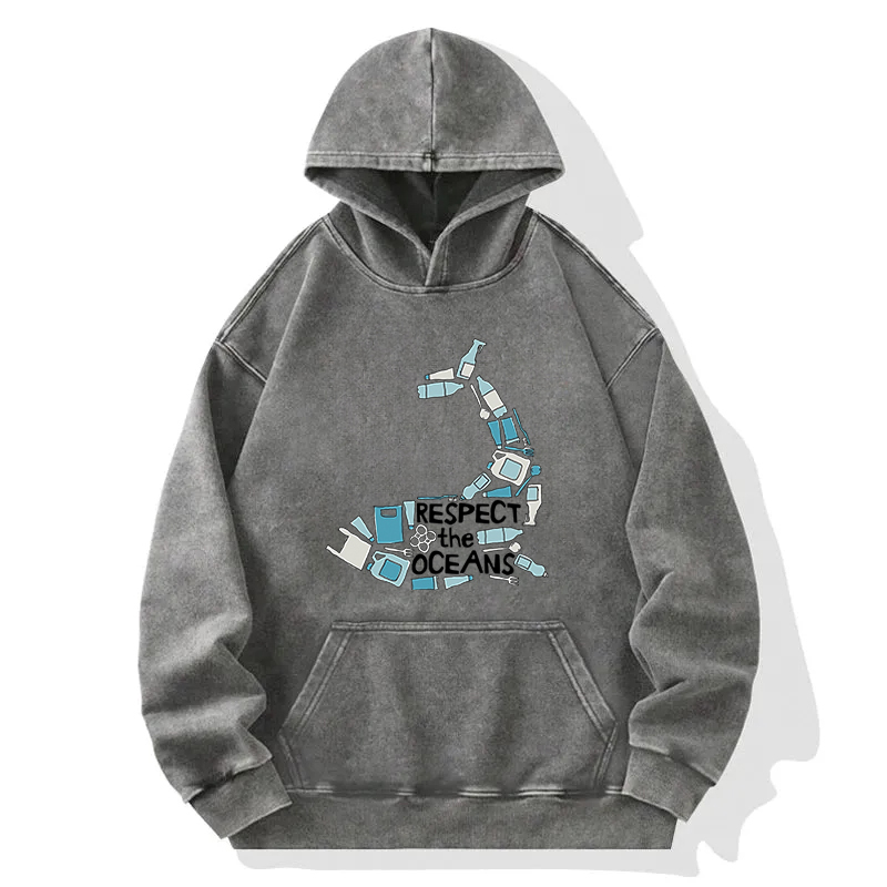 Respect the Oceans Washed Hoodie