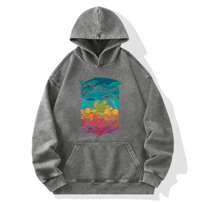 Marine Life Washed Hoodie