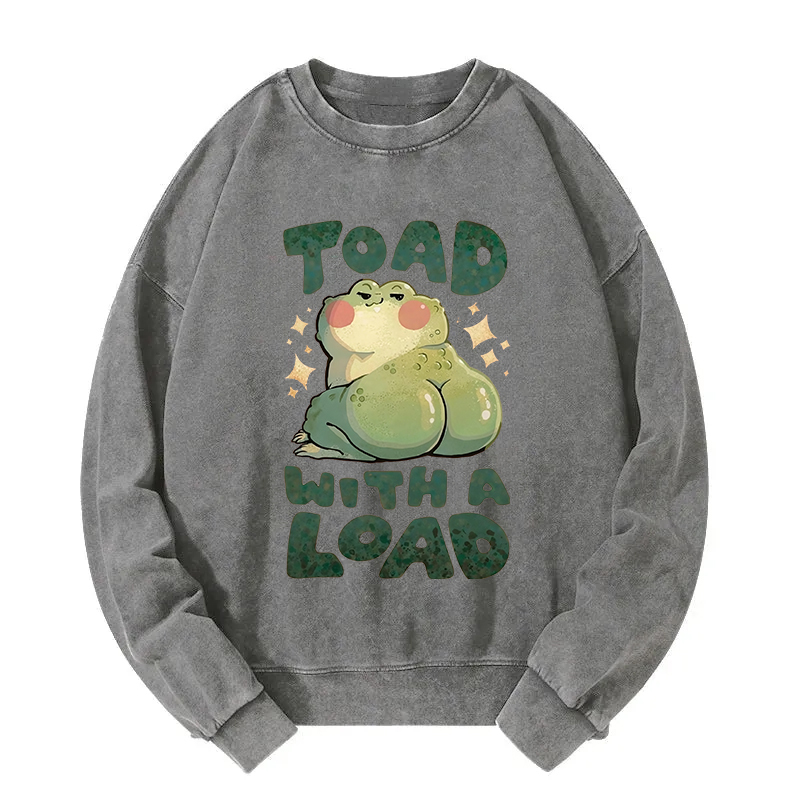 Frog With A Load Washed Sweatshirt
