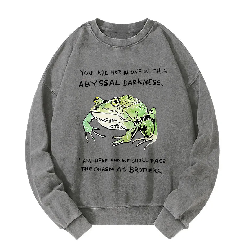 Support Your Frog Friends Washed Sweatshirt