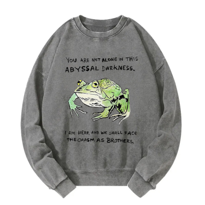 Support Your Frog Friends Washed Sweatshirt