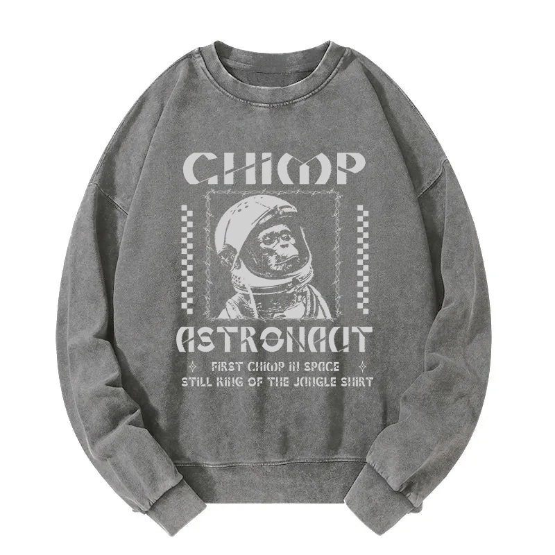 Chimp Astronaut Washed Sweatshirt