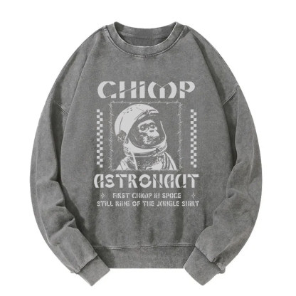 Chimp Astronaut Washed Sweatshirt