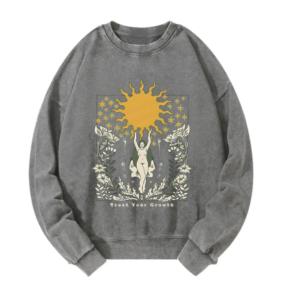 Trust Your Growth Washed Sweatshirt