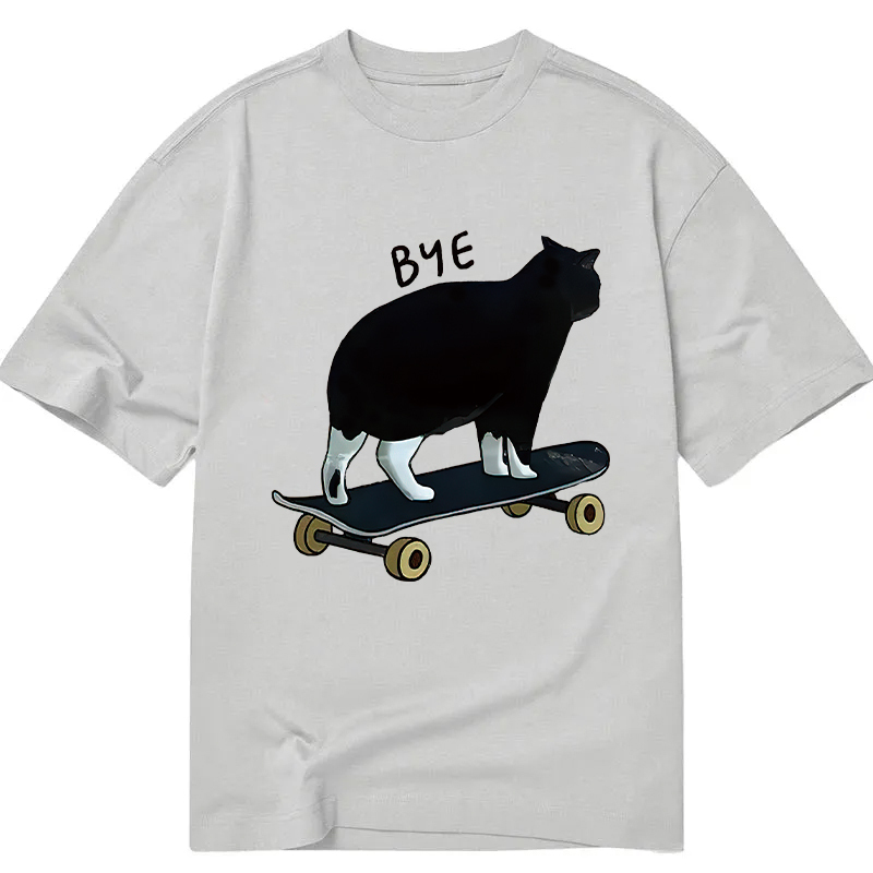 Cat On Skateboard Classic T-Shirt
