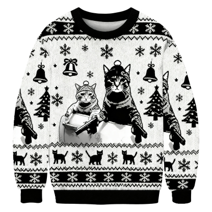 Funny Cat Gang Ugly Sweatshirt