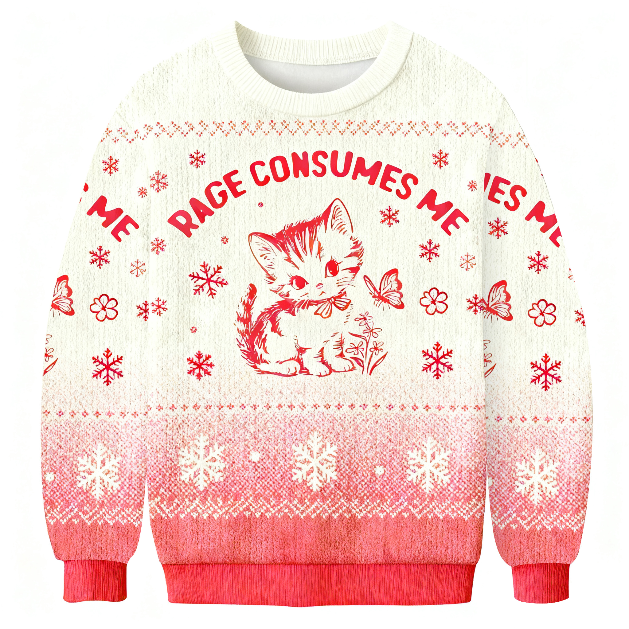 Rage Consumes Me Ugly Sweatshirt