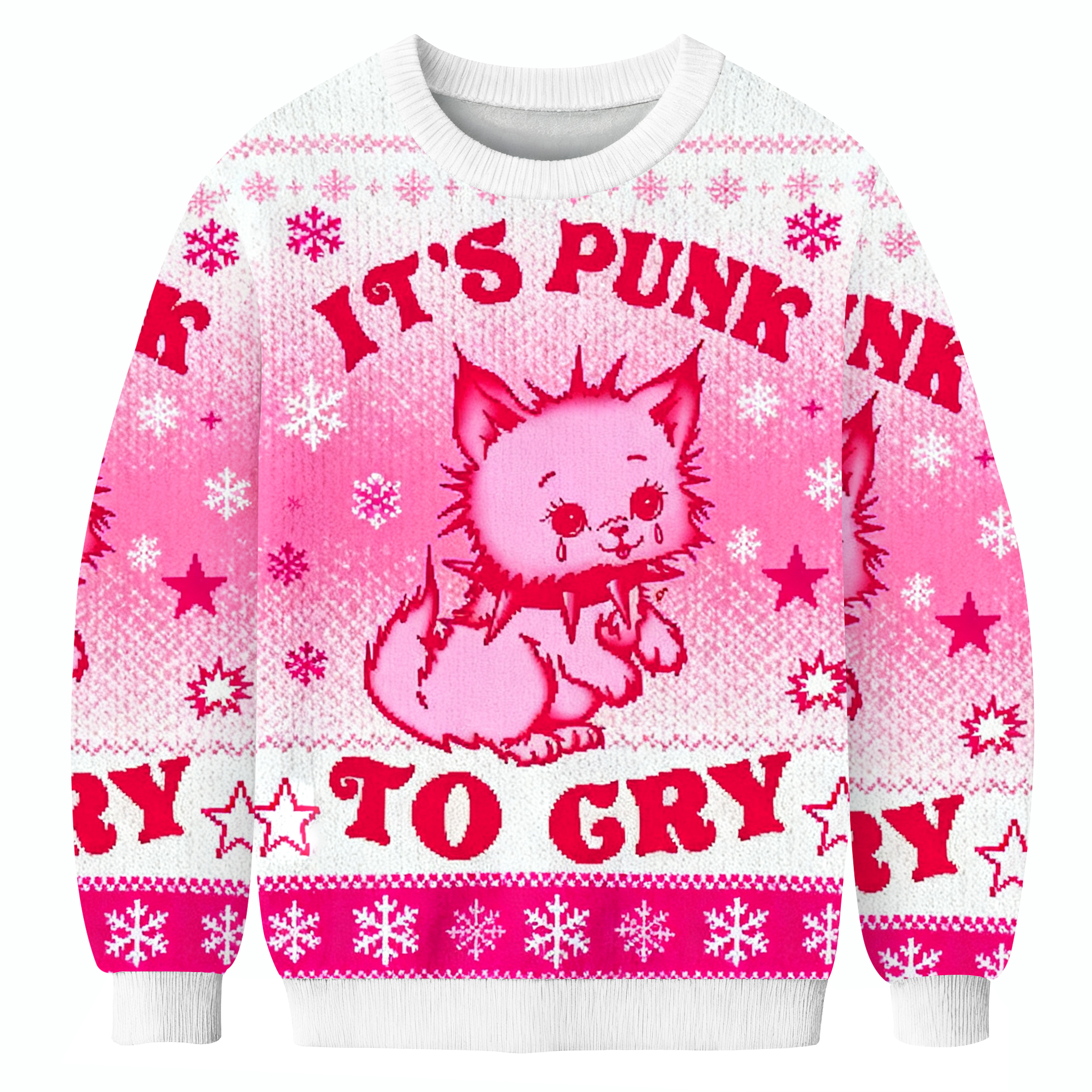 It's Punk To Cry Ugly Sweatershirt