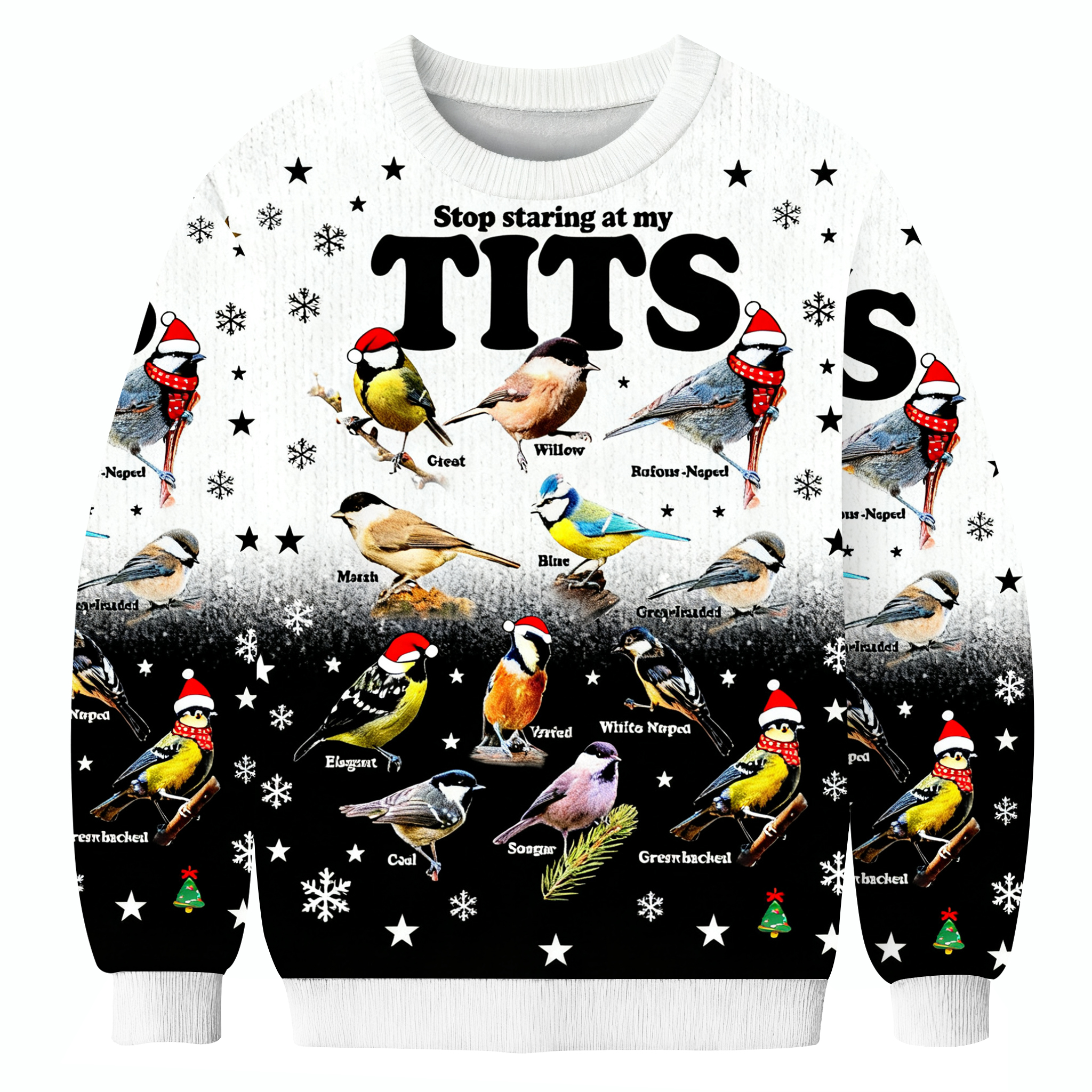 Stop Staring At My Tits Ugly Sweatshirt