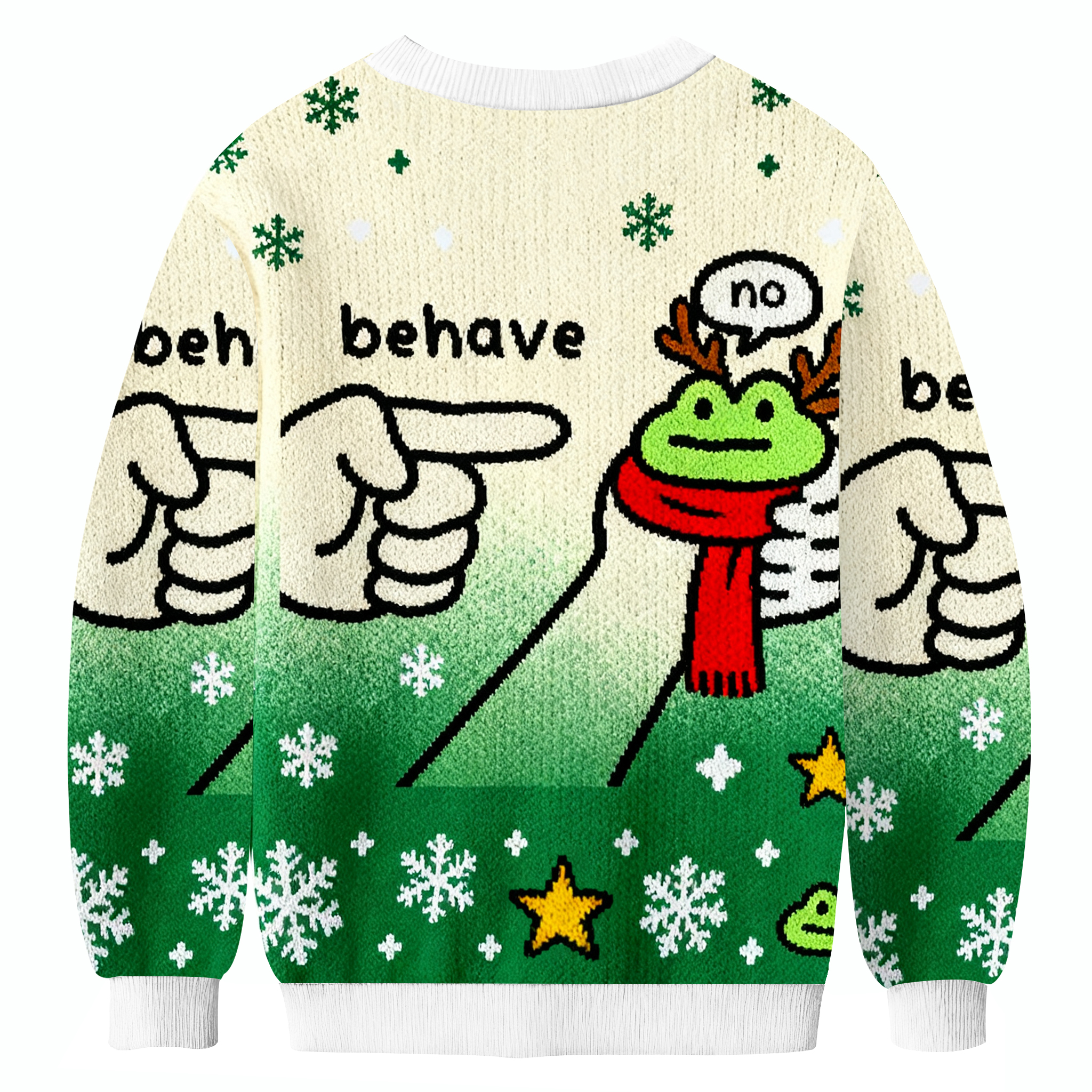 Dishonest Frog Meme Ugly Sweatshirt