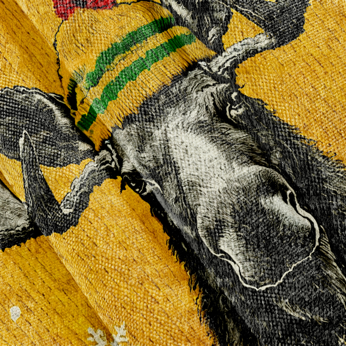 Bull Moose Wearing Beanie Ugly Sweatshirt