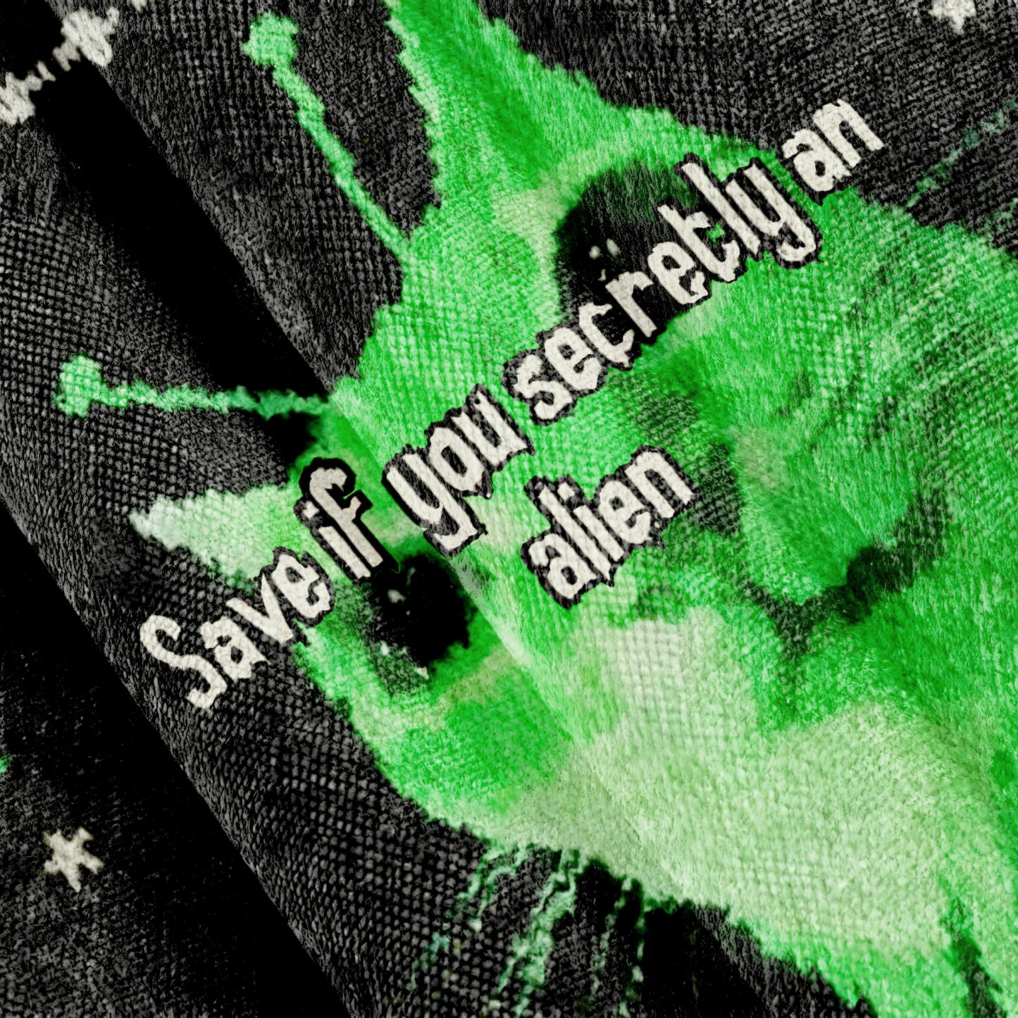 Save If You Secretly An Alien Cat Meme Ugly Sweatshirt