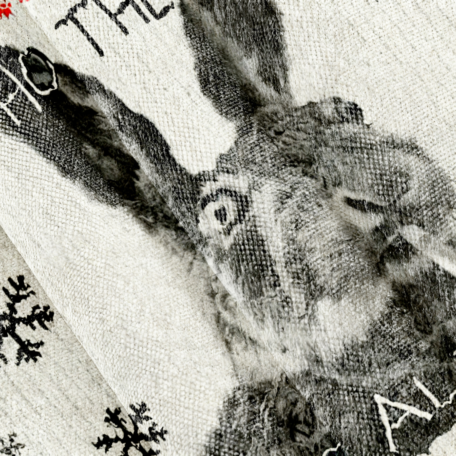 Who The Fuck Is Alice Funny Smoking Rabbit Meme Christmas Ugly Sweatshirt