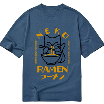 Cat Obsessed With Ramen Classic T-Shirt