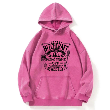 Halloween Bitchcraft Washed Hoodie