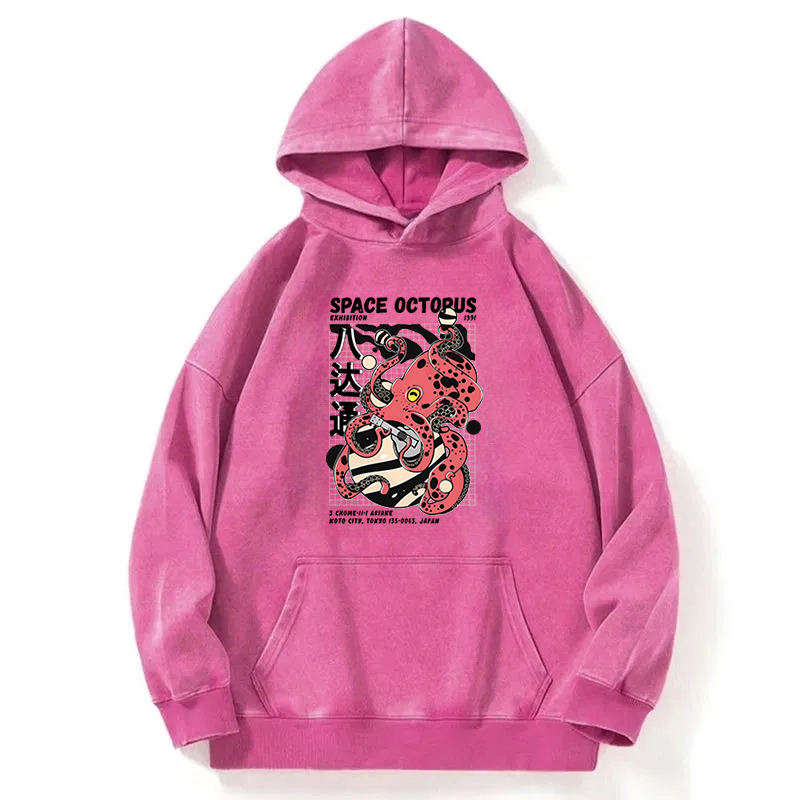 Space Octpus Exhibition Washed Hoodie