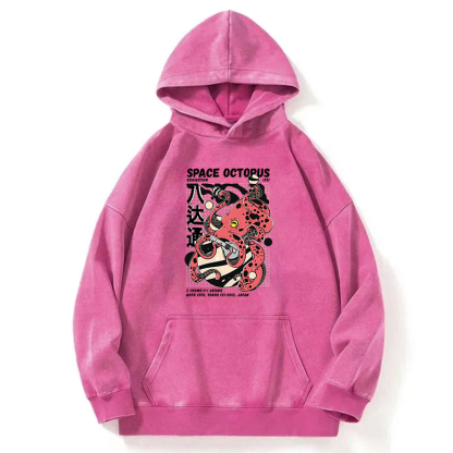 Space Octpus Exhibition Washed Hoodie