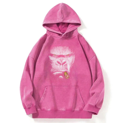Smoking Gorilla Washed Hoodie