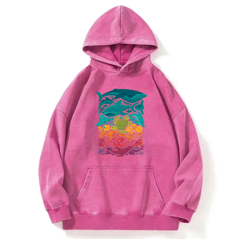 Marine Life Washed Hoodie