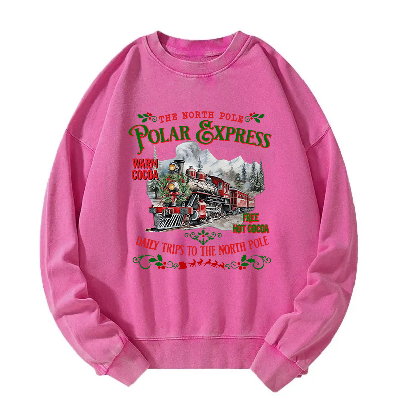 The North Pole Christmas Washed Sweatshirt