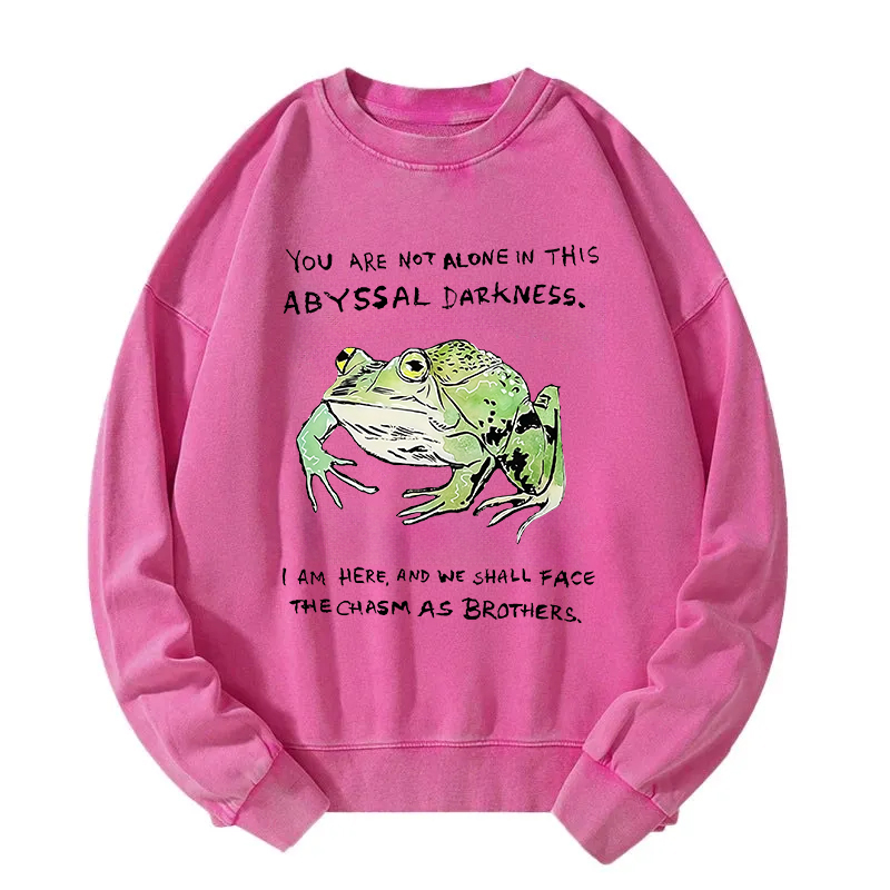 Support Your Frog Friends Washed Sweatshirt