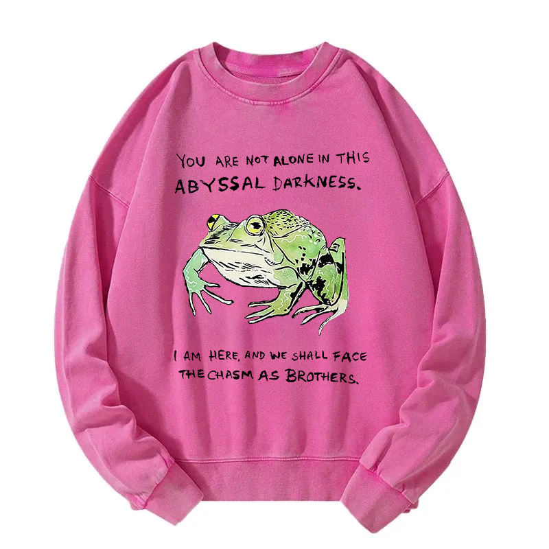 Support Your Frog Friends Washed Sweatshirt