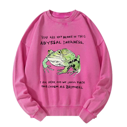 Support Your Frog Friends Washed Sweatshirt