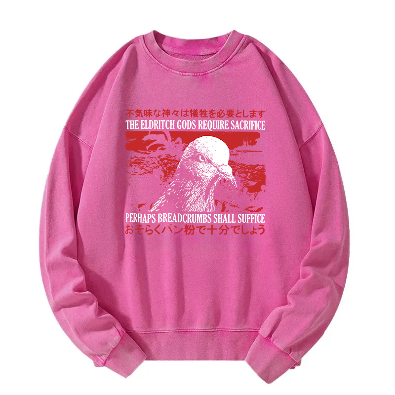 Eldritch Gods Pigeon Vintage Washed Sweatshirt