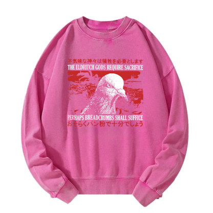 Eldritch Gods Pigeon Vintage Washed Sweatshirt