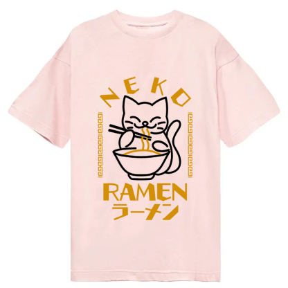 Cat Obsessed With Ramen Classic T-Shirt