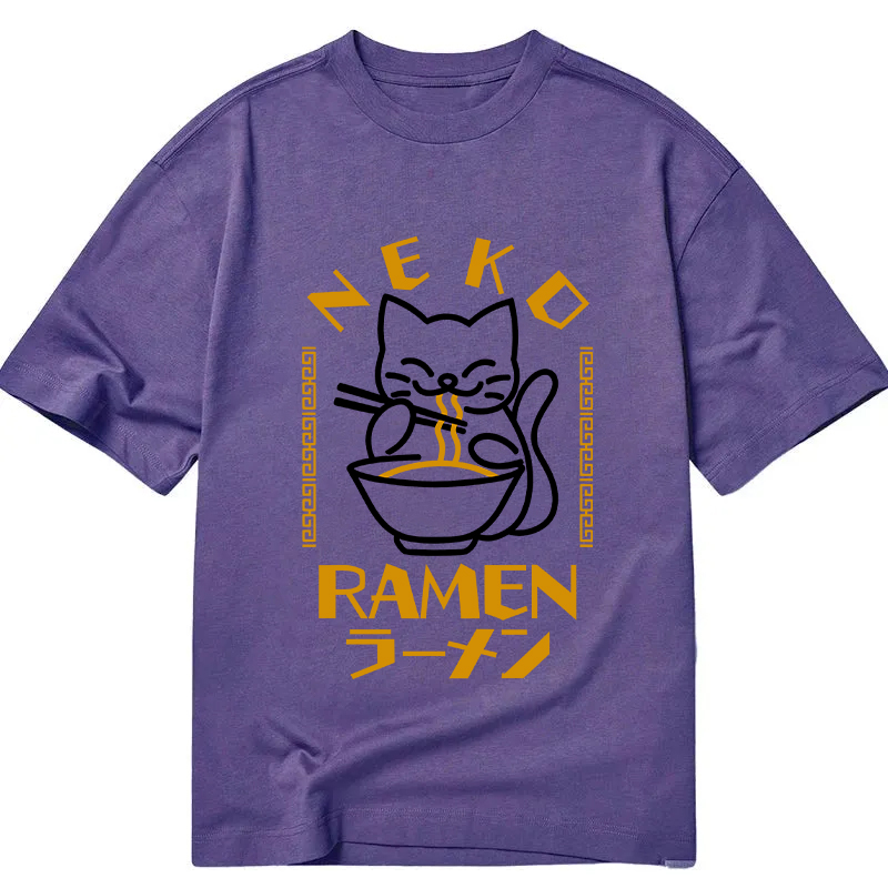 Cat Obsessed With Ramen Classic T-Shirt