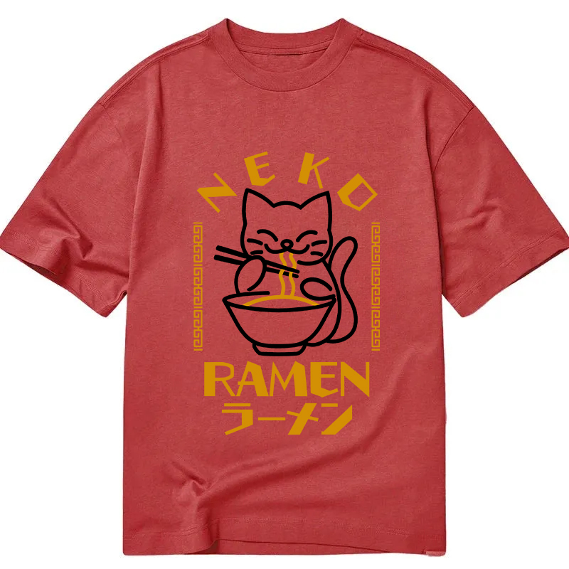 Cat Obsessed With Ramen Classic T-Shirt
