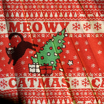 Meowy Christmas Ugly Sweatshirts