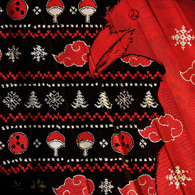 Akatsuki Itachi Symbolic Crows Christmas Ugly Sweatshirt