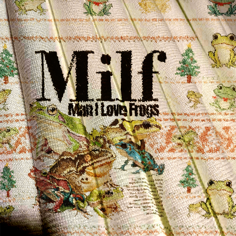 Man I Love Frogs Meme Christmas Ugly Sweatshirt